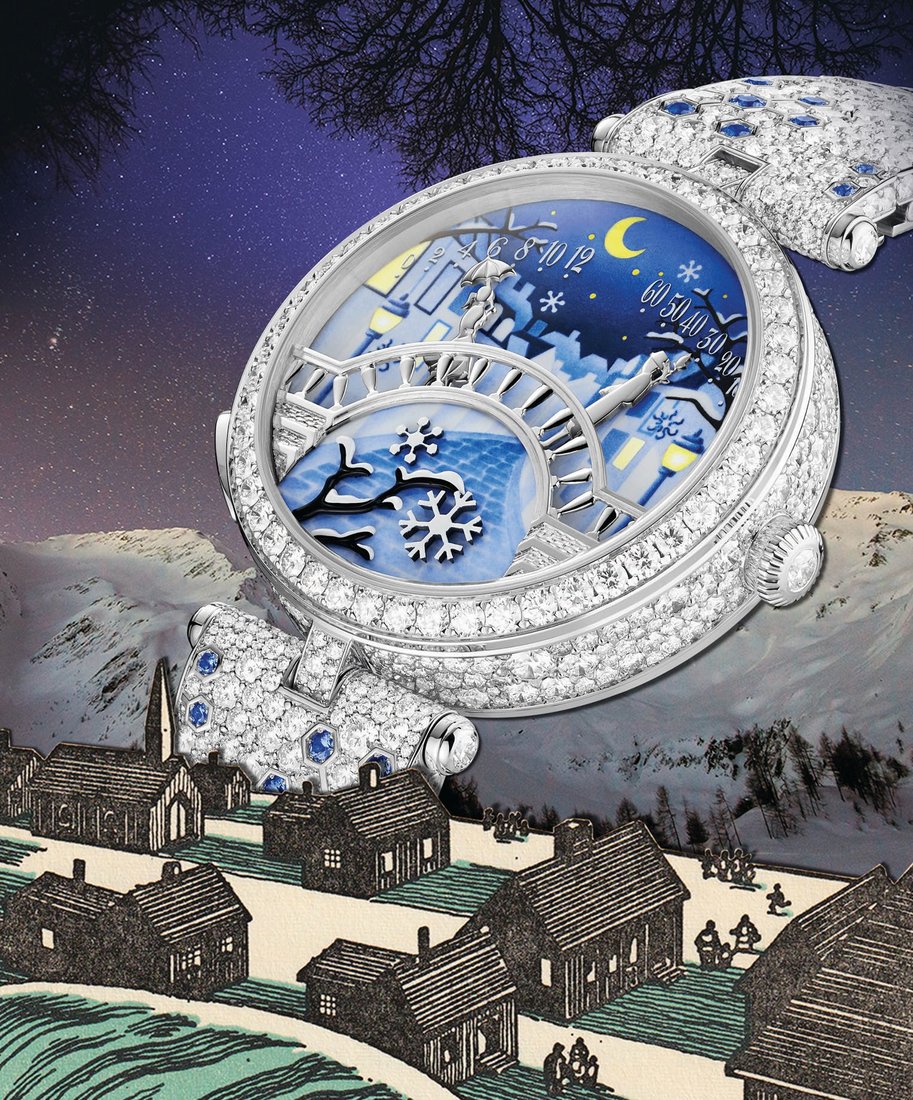 Diamond high jewellery watches: walking in a sparkling winter